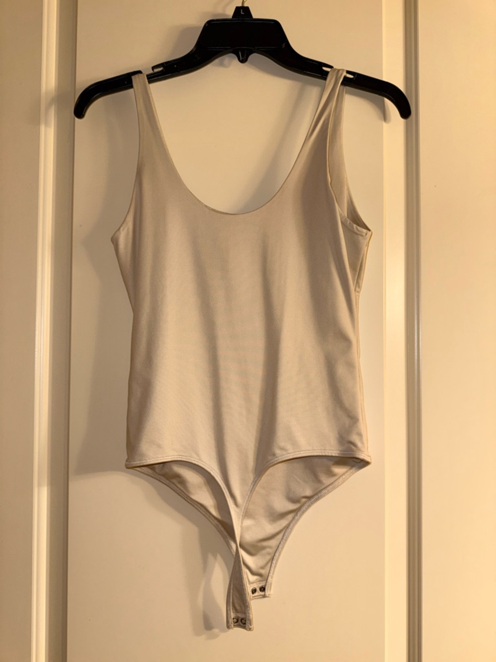 Abercrombie Cream Scoop Neck Bodysuit